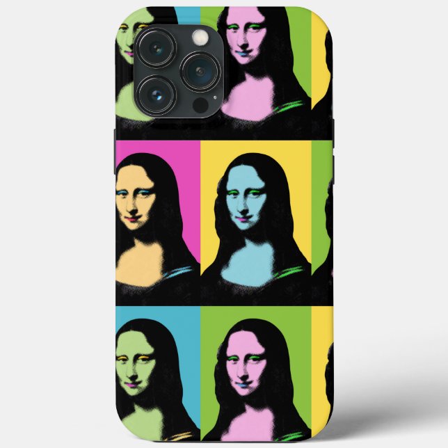 Funda De Case-Mate Para iPhone Mona Lisa - Estilo de arte pop (Reverso )