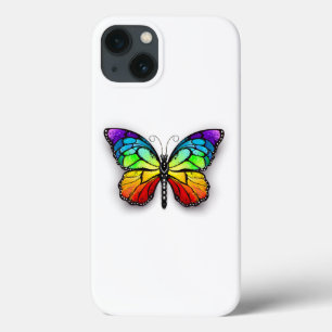 Funda Para iPhone 13 Monarca de mariposa arcoiris