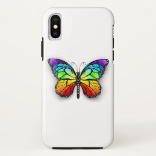 Funda Para iPhone XS Monarca de mariposa arcoiris