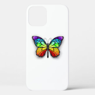 Funda Para iPhone 12 Pro Monarca de mariposa arcoiris