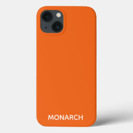 Funda Para iPhone 13 Monarca mariposa naranja nombre de color Funda-Mat
