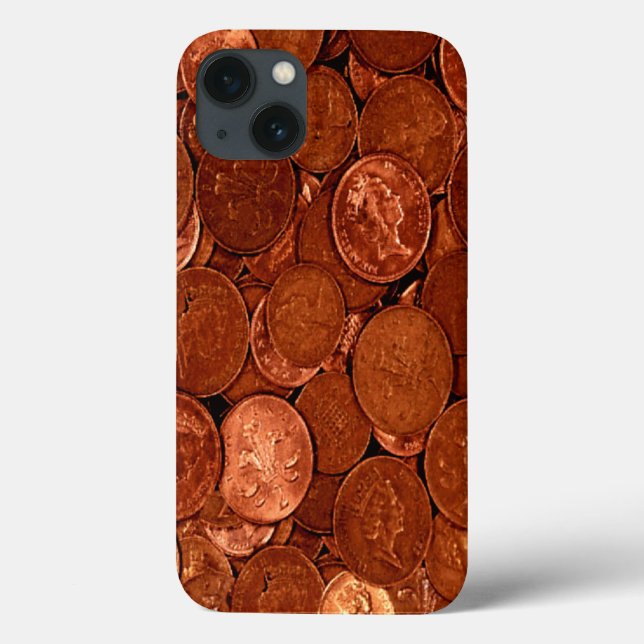 Funda De Case-Mate Para iPhone Monedas de cobre (Reverso)