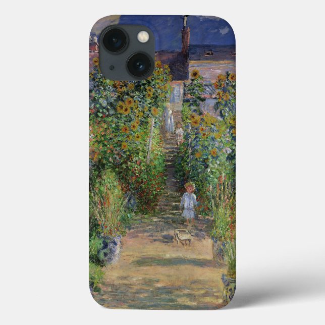 Funda De Case-Mate Para iPhone Monet Garden Vetheuil Impresionim Pintura (Reverso)