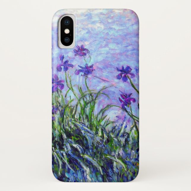 Funda De Case-Mate Para iPhone Monet Lilac Irises (Reverso)