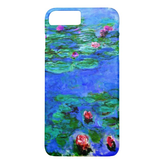 Funda De Case-Mate Para iPhone Monet - Lilies de agua (rojo) (Reverso)