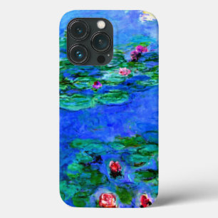 Funda Para iPhone 13 Pro Monet - Lilies de agua (rojo)