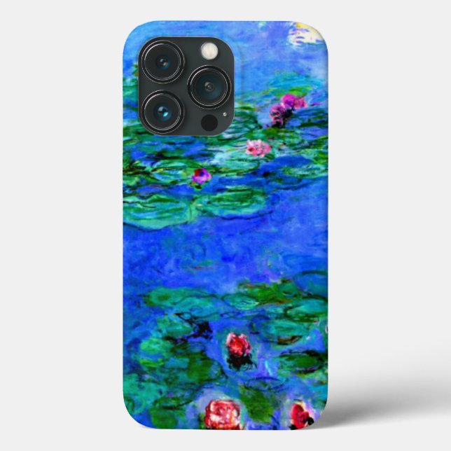 Funda De Case-Mate Para iPhone Monet - Lilies de agua (rojo) (Reverso )