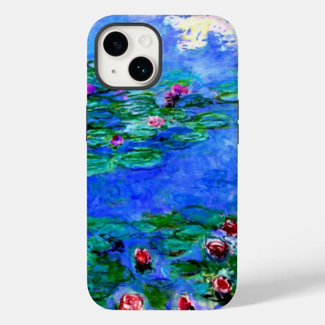 Funda De Case-Mate Para iPhone Monet - Nenúfares (rojo) (Reverso )
