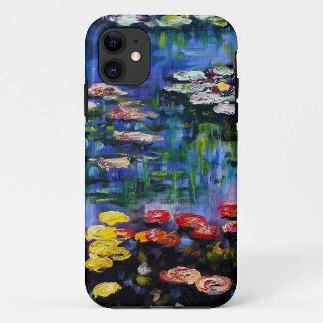 Funda De Case-Mate Para iPhone Monet Purple Water Lilies iPhone 5 Funda (Reverso)
