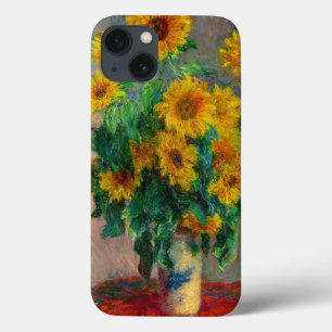 Funda Para iPhone 13 Monet Sunflowers