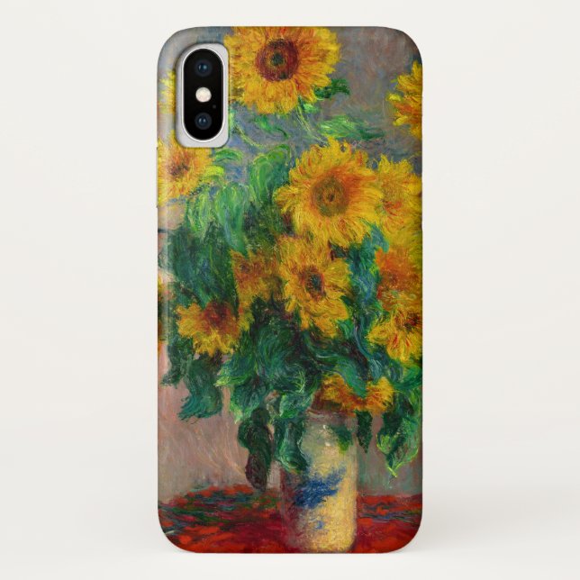 Funda De Case-Mate Para iPhone Monet Sunflowers (Reverso)