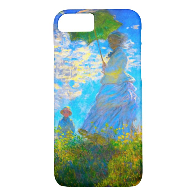 Funda De Case-Mate Para iPhone Monet Woman con una sombrilla (Reverso)