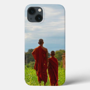 Funda Para iPhone 13 Monjes con templos antiguos