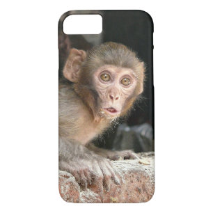 title_seo2 Mono asustado con el caso grande del iphone 7 de