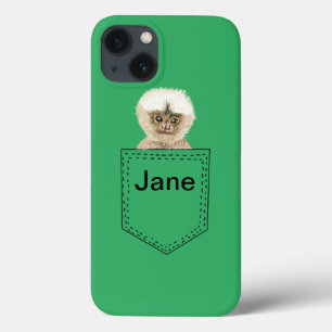 Funda Para iPhone 13 Mono de bolsillo personalizado