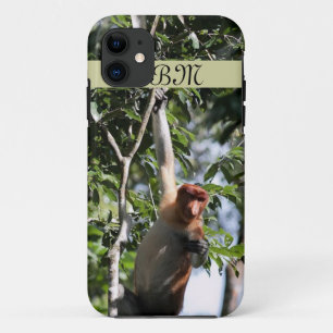 Funda Para iPhone 11 Mono del Proboscio en la selva tropical de Borneo