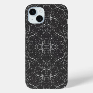 Funda Para iPhone 15 Mini Mono patrón de árbol blanco negro lindo