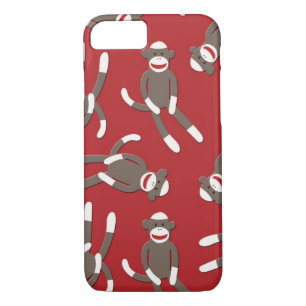 Funda Para iPhone 8/7 Mono rojo del calcetín