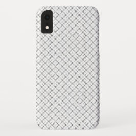 Funda Para iPhone XR Monochrome Geometric Texture|Seamless Diamond Look