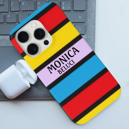 Funda Para iPhone 15 Pro Monogram Color Block Horizontal Band