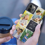 Funda Para iPhone 11 Pro Max Monograma 4 Foto Papá la vida es lo mejor azul de<br><div class="desc">Añade tus iniciales y 4 fotos a este estuche para iPhone personalizado. La plantilla de fotos está configurada para que añadas tus imágenes trabajando en el sentido de las agujas del reloj desde arriba a la derecha. La cita de papá dice "Dad Life es la mejor vida" seguida de las...</div>