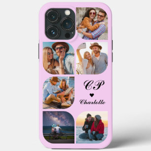 Funda Para iPhone 13 Pro Max Monograma 6 Foto Moderno de moda Simple