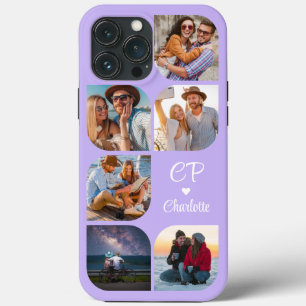 Funda Para iPhone 13 Pro Max Monograma 6 Foto Moderno de moda Simple