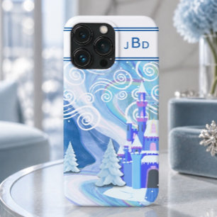 Funda Para iPhone 13 Pro Monograma abstracto del cielo ártico