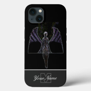 Funda Para iPhone 13 ¡Monograma ángel soñador Neon-Pop-Art!