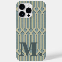 Funda Para iPhone 14 Pro Max De Case-Mate Monograma Art Deco Estuche inicial para iPhone / i
