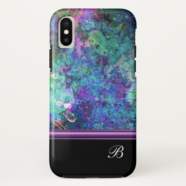 Funda De Case-Mate Para iPhone Monograma Arty Moderno (Reverso)