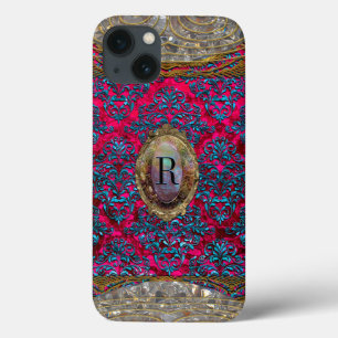 Funda Para iPhone 13 Monograma barroco Duske Ravone Damask