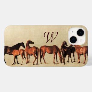 Funda Para iPhone 14 De Case-Mate Monograma CABALLOS/MARES Y FOALES