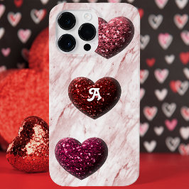 Funda Para iPhone 14 Pro Max De Case-Mate Monograma cardíaco purpurina