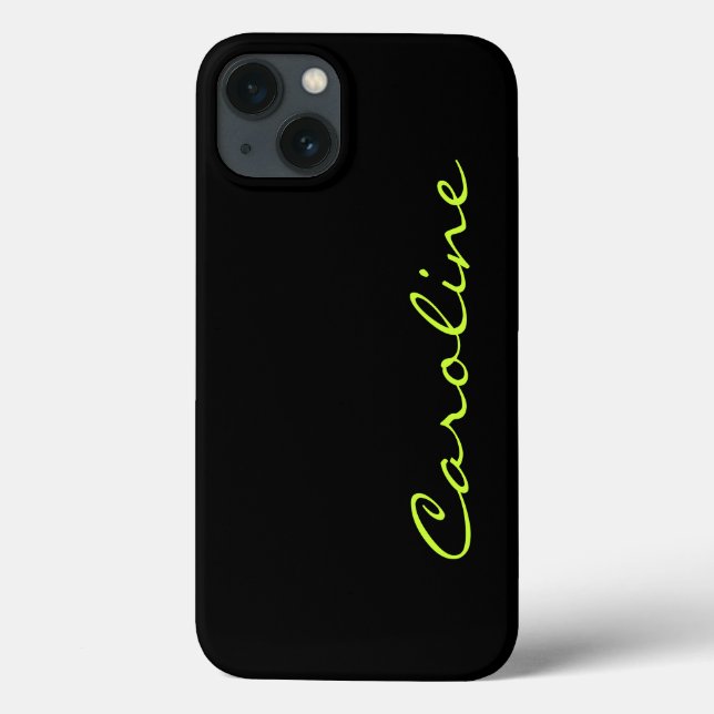 Funda De Case-Mate Para iPhone Monograma Casual moderno personalizado (Reverso)