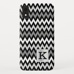 Funda Para iPhone XR Monograma Chevron Zig Zag con elección de color