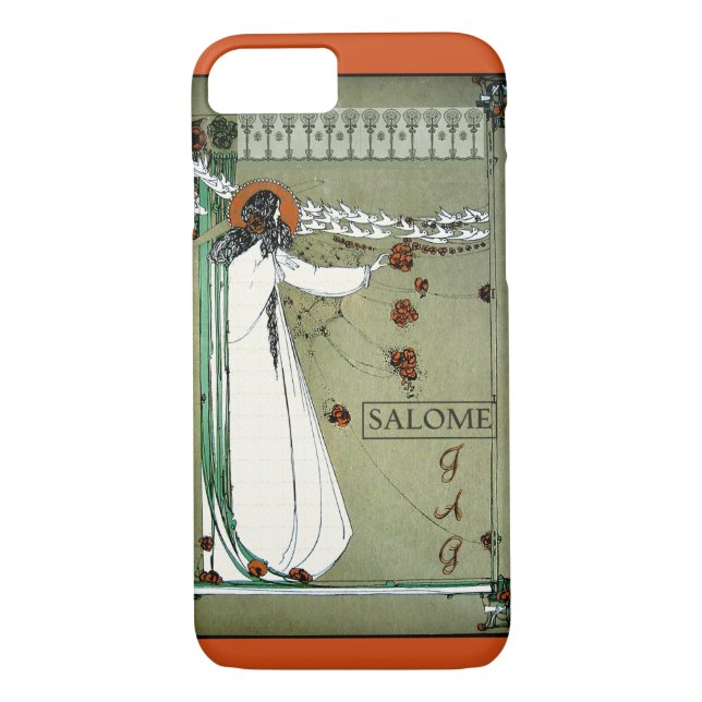 Funda De Case-Mate Para iPhone Monograma de Art Nouveau Salome (Reverso)
