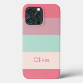 Funda Para iPhone 13 Pro Monograma de bloques de color