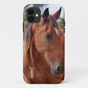 Funda Para iPhone 11 Monograma de caballo