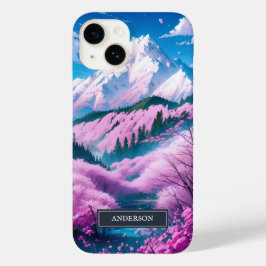 Funda Para iPhone 14 De Case-Mate Monograma de cerezos en floración de montaña en Ja