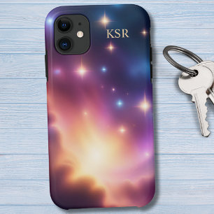 Funda Para iPhone 11 Monograma de cielos celestes