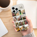Funda Para iPhone 15 Pro Max Monograma de Collage de fotos personalizado<br><div class="desc">Estuche para iPhone monograma de Collage de fotos personalizado</div>