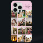 Funda Para iPhone 15 Pro Max Monograma de Collage de fotos personalizado<br><div class="desc">Estuche para iPhone monograma de Collage de fotos personalizado</div>
