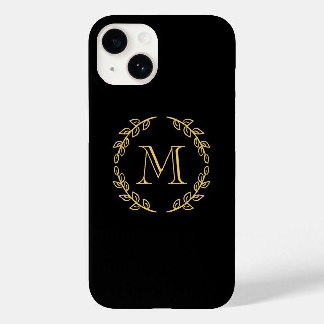 Funda De Case-Mate Para iPhone Monograma de cosecha (Reverso )