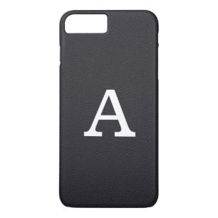 Funda Para iPhone 8 Plus/7 Plus Monograma de cuero falso