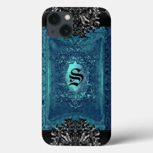 Funda Para iPhone 13 Monograma de encanto del viejo mundo