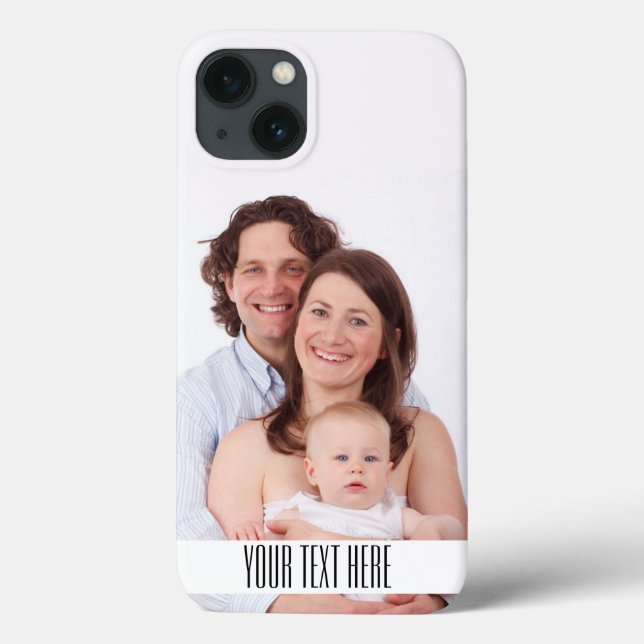 Funda De Case-Mate Para iPhone Monograma de encargo de la foto (Reverso)