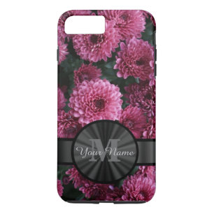 title_seo2 Monograma de flor de crisantemo rosa bonito