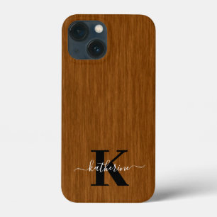 Funda Para iPhone 13 Mini Monograma de fondo de suelo elegante moderno