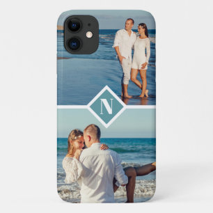 Funda Para iPhone 11 Monograma de fotografía elegante y moderna de pare